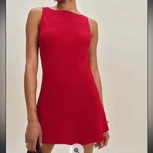 Reformation Dale Dress in Lipstick